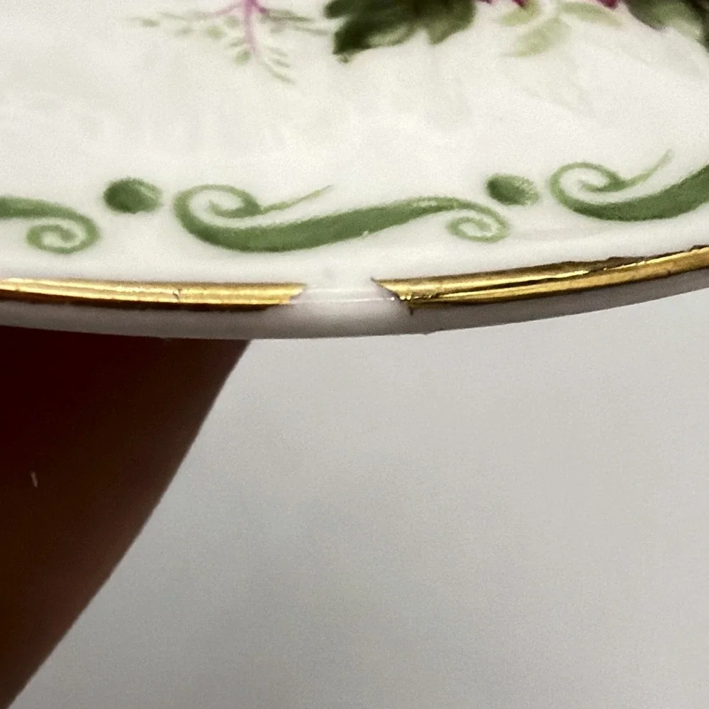 Vintage Queen's Rosina Wild Flowers fine bone china Tea cup with matching saucer